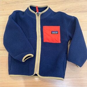 Patagonia Kids Navy Blue Crewneck Jacket
